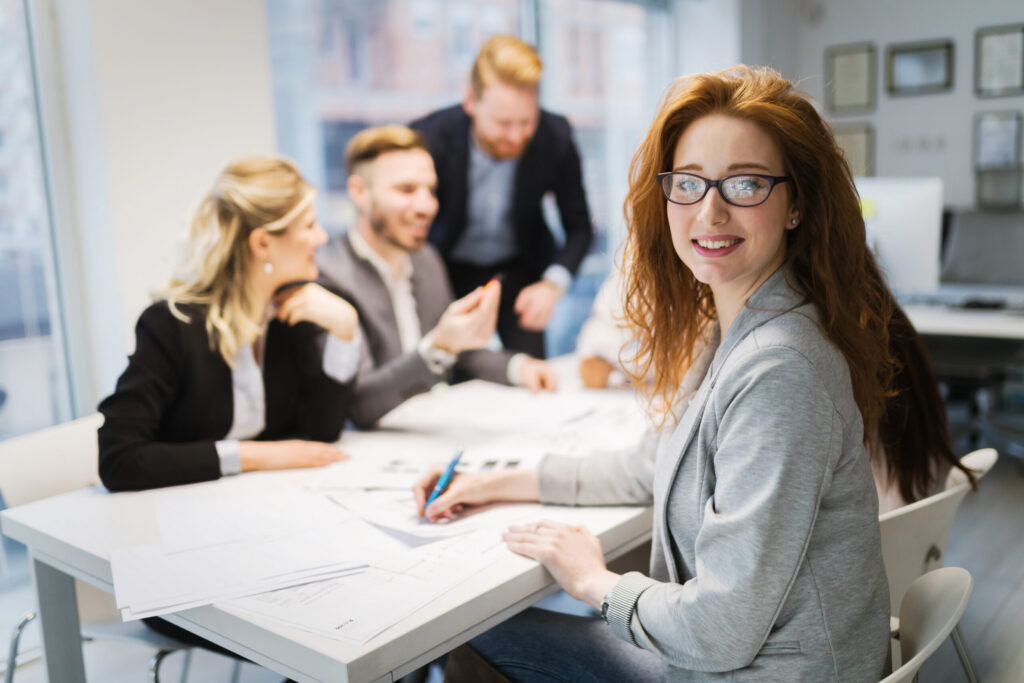 Business People Working Together On Project