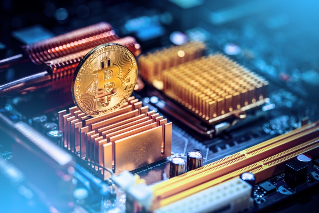 Gold Bitcoin Coin