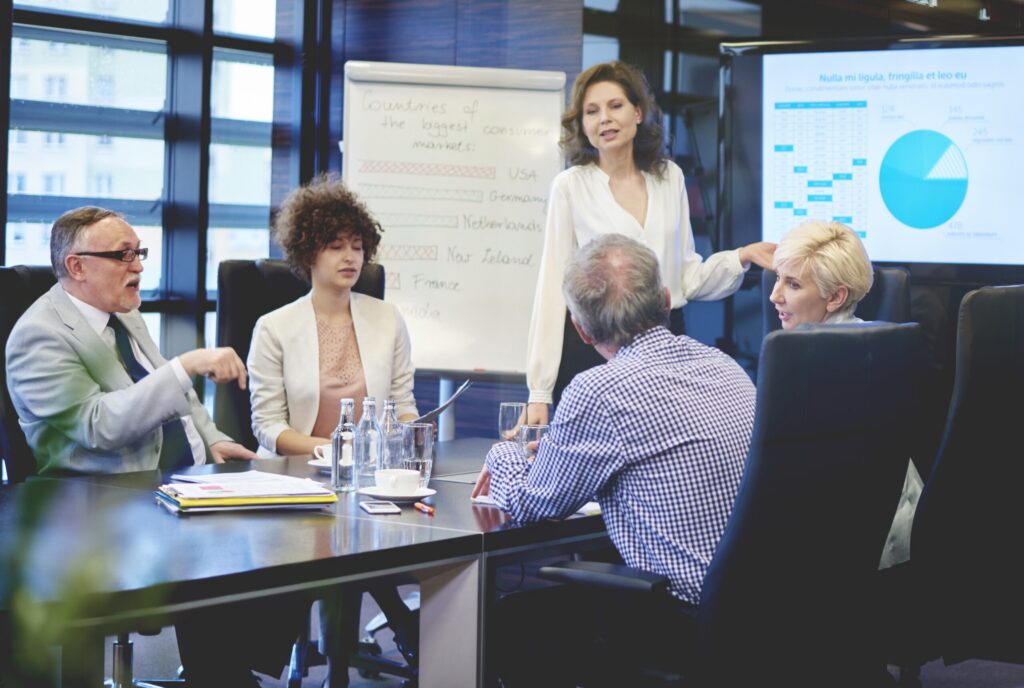 Business People Discussing About New Enterprise